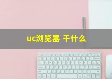 uc浏览器 干什么